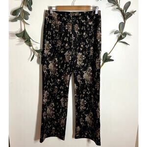 NWT Coco + Carmen Black Floral Wide Leg Pants LAST CALL